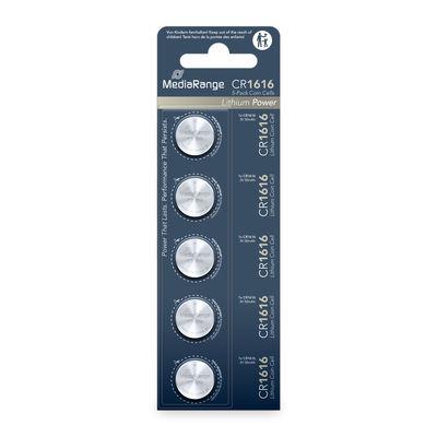 BATTERY LITHIUM CR1616 3V/5PCS MRBAT135 MEDIARANGE