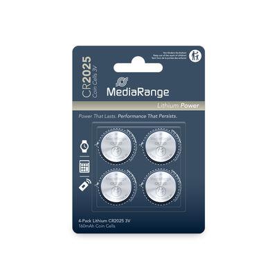 BATTERY LITHIUM CR2025 3V/4PCS MRBAT131 MEDIARANGE