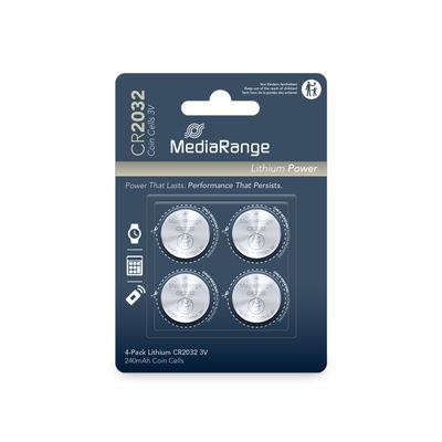 BATTERY LITHIUM CR2032 3V/4PCS MRBAT132 MEDIARANGE