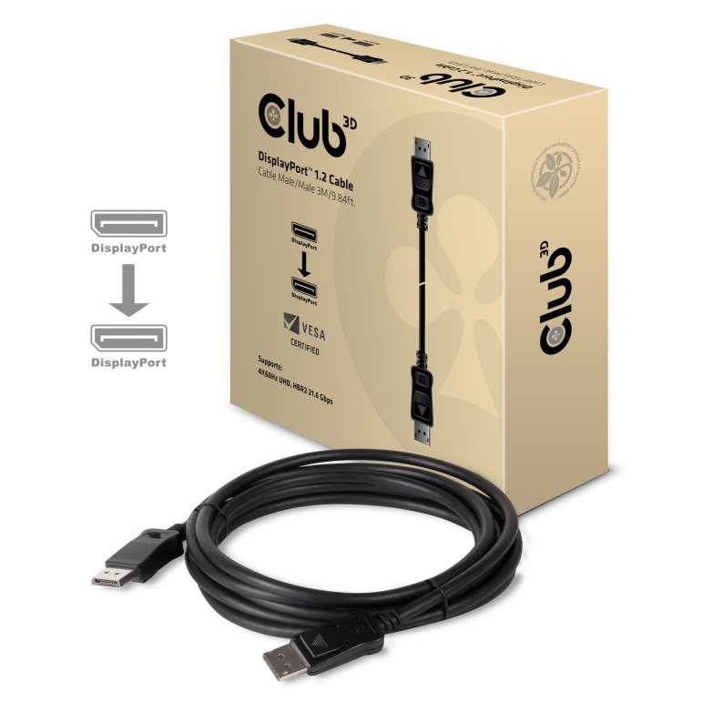 CABLE DP TO DP 3M/M/M CAC-1064 CLUB3D