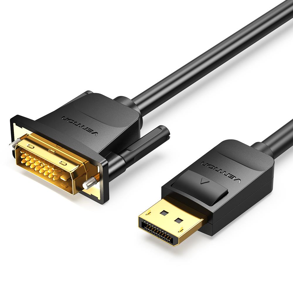 CABLE DP TO DVI 1M/BLACK HAFBF VENTION