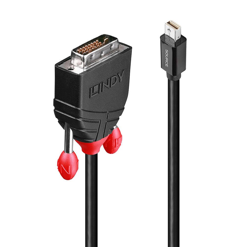 CABLE MINI DP TO DVI 3M/BLACK 41953 LINDY
