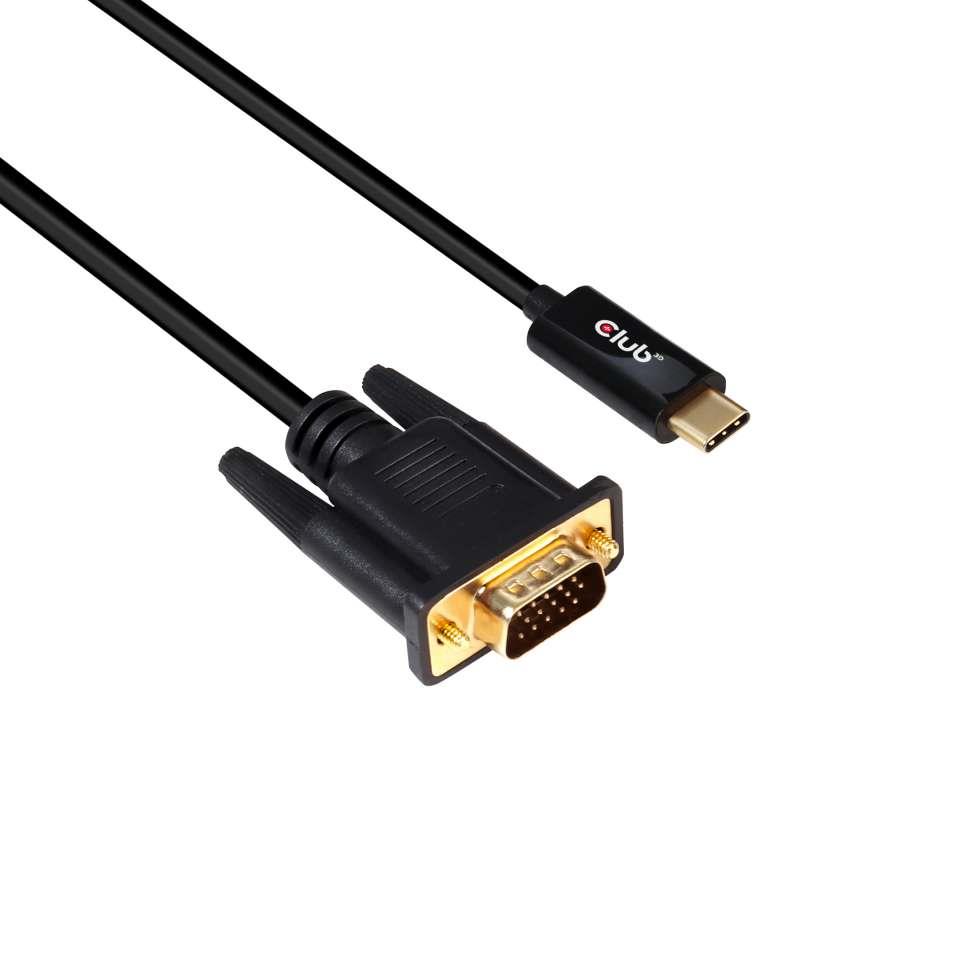 CABLE USB-C TO VGA 5M/M/M CAC-1512 CLUB3D