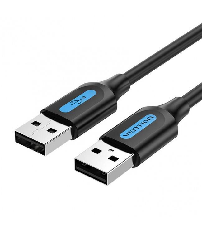 CABLE USB2.0 MALE TO MALE/2M BLACK COJBH VENTION