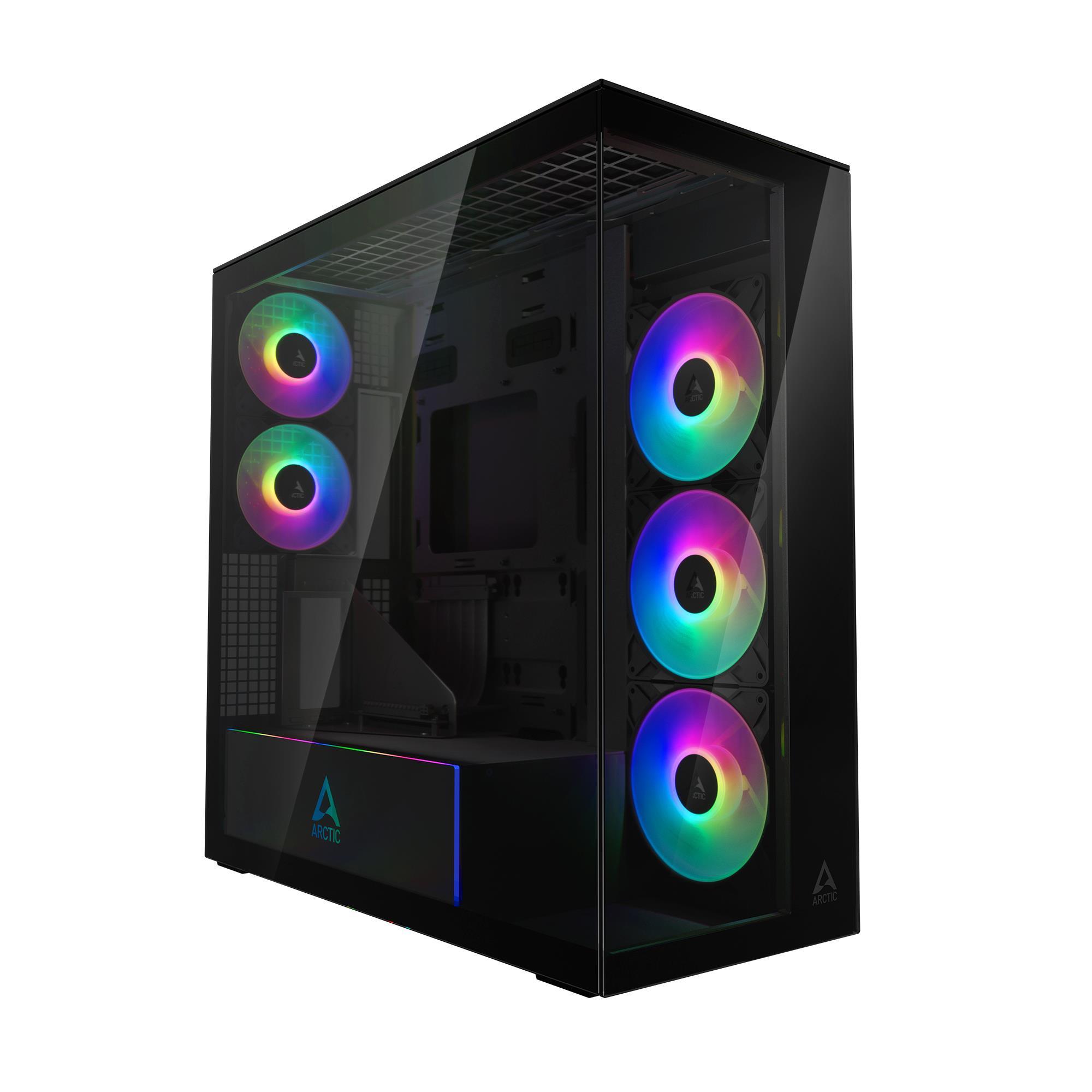 Case ARCTIC EATX Black Midi Tower PC Xtender VG (Mirror Black) ACPCC00019A