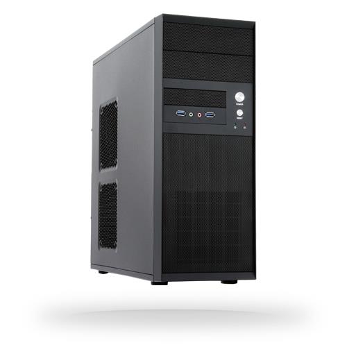 Case CHIEFTEC CQ-01B-U3-OP MidiTower ATX MicroATX Colour Black CQ-01B-U3-OP