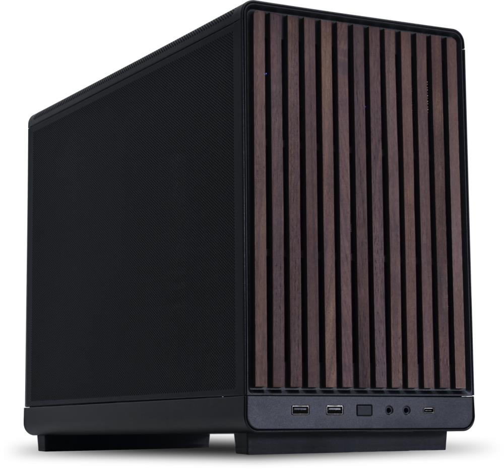 Case LIAN LI micro ATX/Micro-ITX Black/Wood Micro Tower PC Lian Li A3-mATX Wood Edition Black (G99.A3X-WD.00) G99.A3X-WD.00