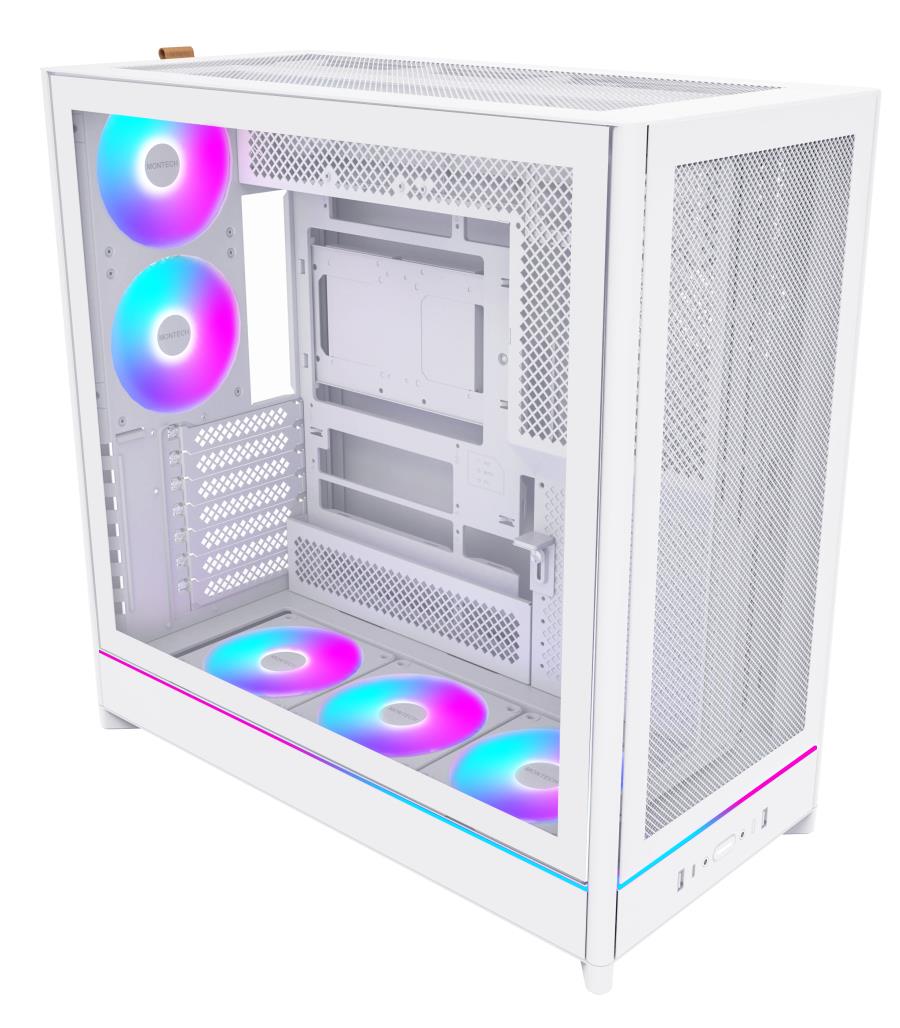Case MONTECH HS01 PRO MidiTower Case product features Removeable HDD basket/Transparent panel Not included ATX MicroATX MiniITX Colour White HS01PRO(W)