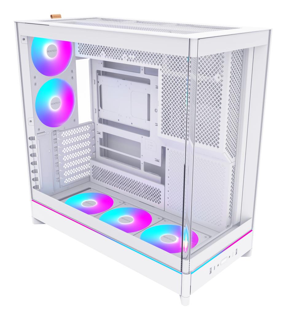Case MONTECH HS02 PRO MidiTower Case product features Removeable HDD basket/Transparent panel Not included ATX MicroATX MiniITX Colour White HS02PRO(W)