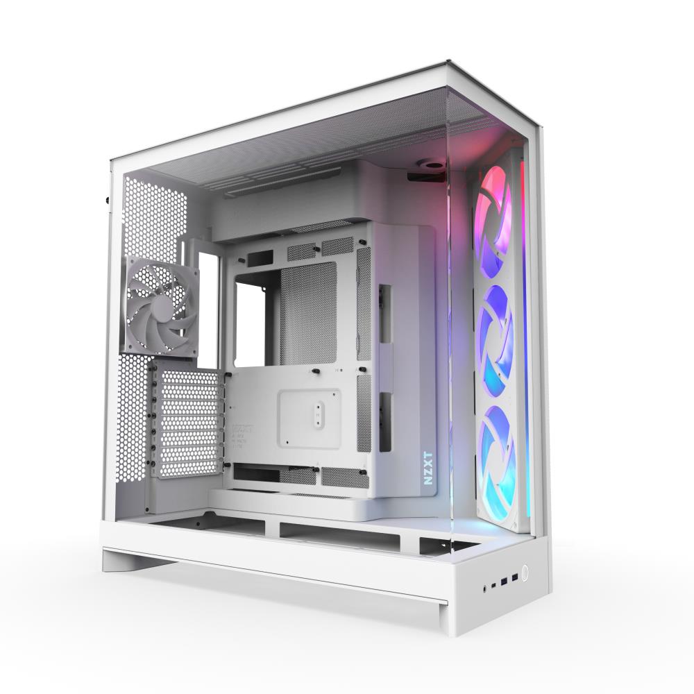 Case NZXT ATX/micro ATX/Mini-ITX/EATX White Midi Tower PC CM-H92FW-R1