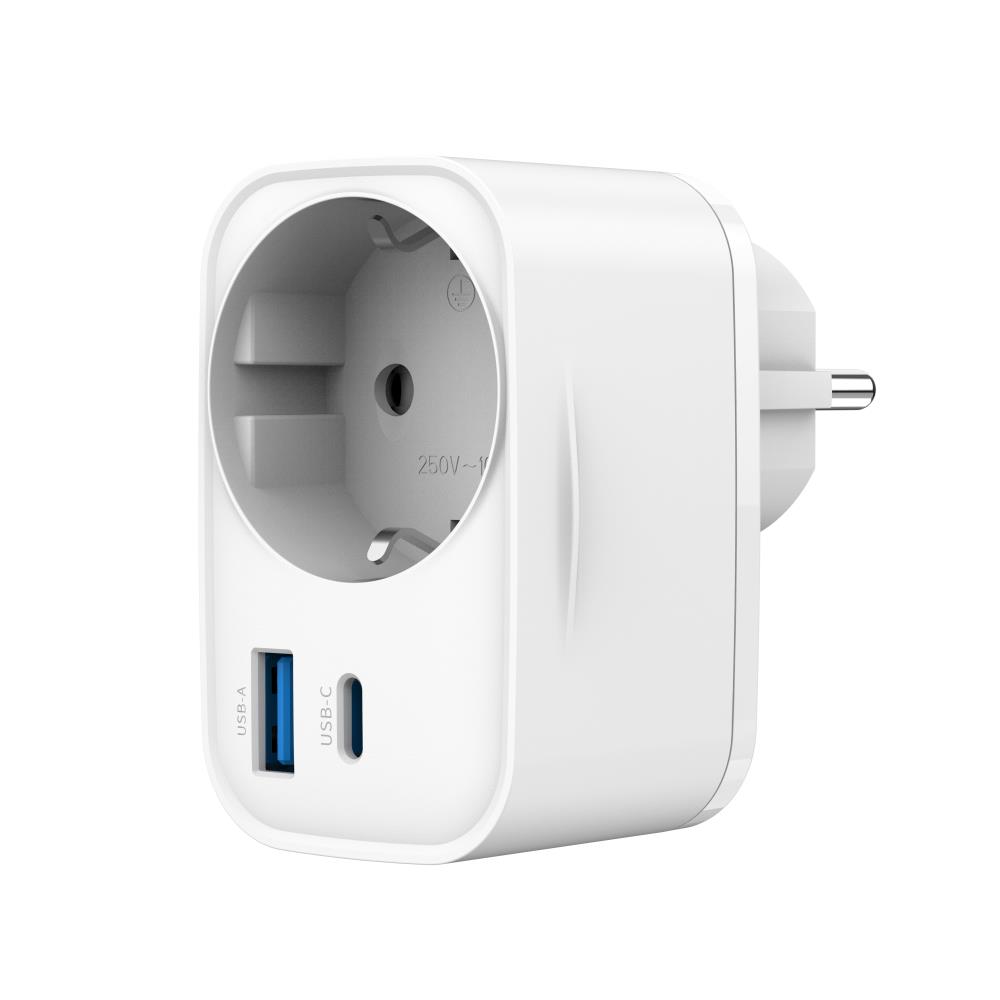 CHARGER USB UNIVERSAL 20W WHT/2P AC TA-ACPDQC20-01-W GEMBIRD