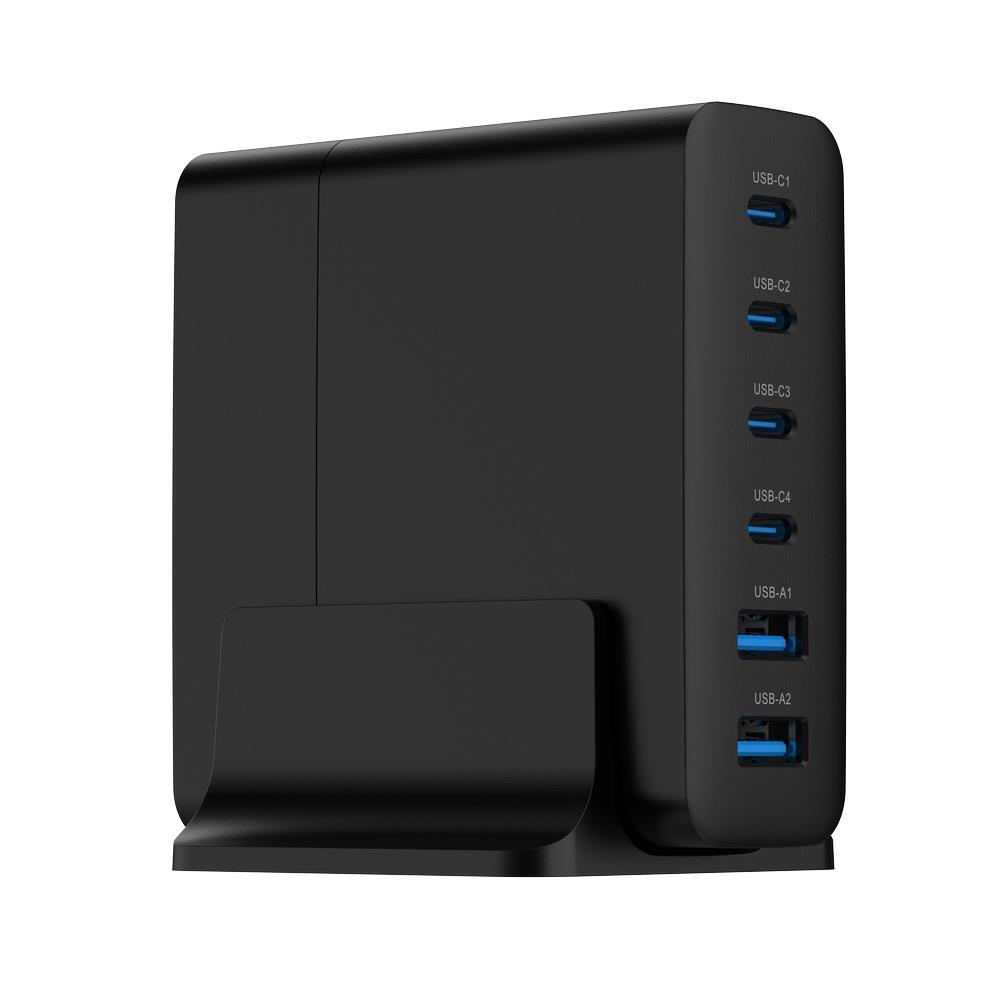 CHARGER USB UNIVERSAL 6P 75W/TA-UC-2A4C-PD75-01-BK GEMBIRD