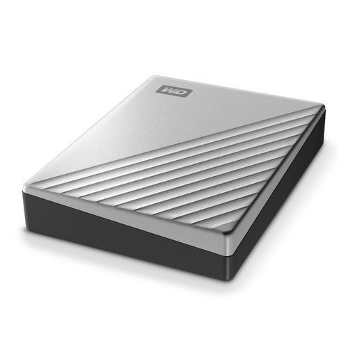 External HDD WESTERN DIGITAL My Passport Ultra 2TB USB 3.0 USB-C Colour Silver WDBC3C0020BSL-WESN