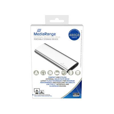 External SSD MEDIARANGE Read speed 450 MB/s Write speed 420 MB/s Form factor M.2 NVMe Yes  480 GB MR1102