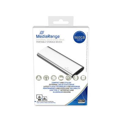 External SSD MEDIARANGE Read speed 450 MB/s Write speed 420 MB/s Form factor M.2 NVMe Yes  900 GB MR1103