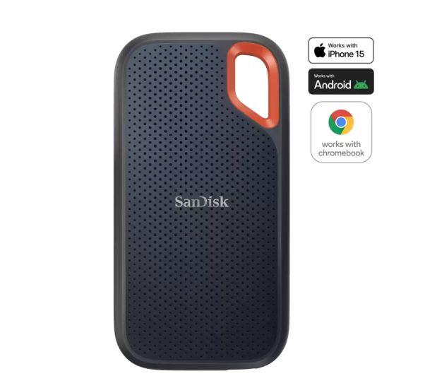 External SSD SANDISK Extreme 8TB Write speed 1000 MBytes/sec Read speed 1050 MBytes/sec SDSSDE61-8T00-G25