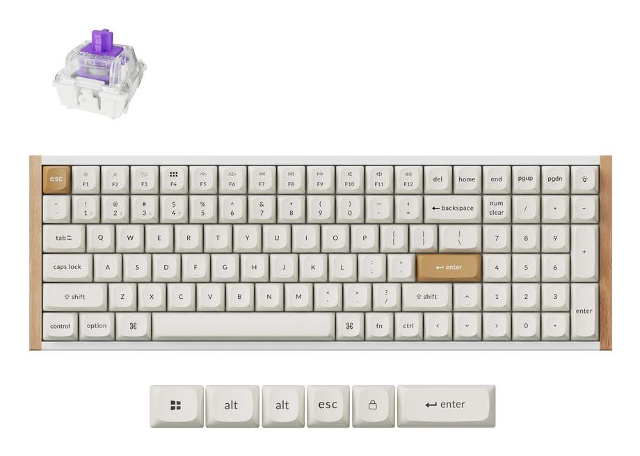 KEYBOARD WRL K4 HE SPECIAL ED/WHITE K4H-Q1 KEYCHRON