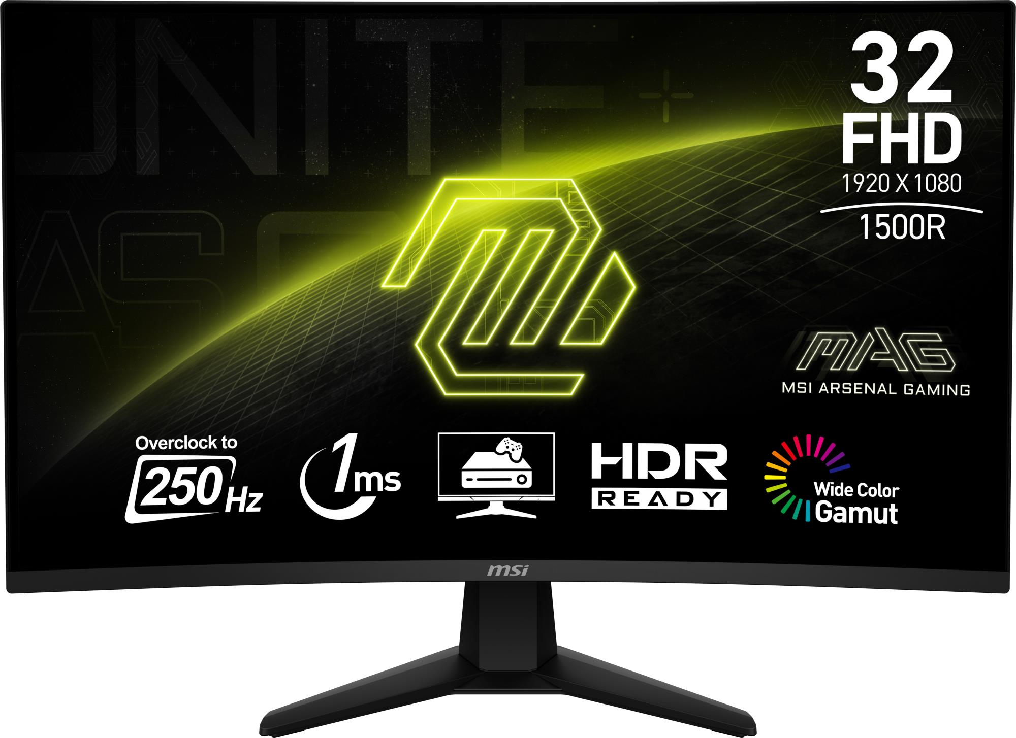 LCD Monitor MSI 31.5 " 1920 x 1080 pixels Full HD Native aspect ratio 16:9 Curved MAG32C6X