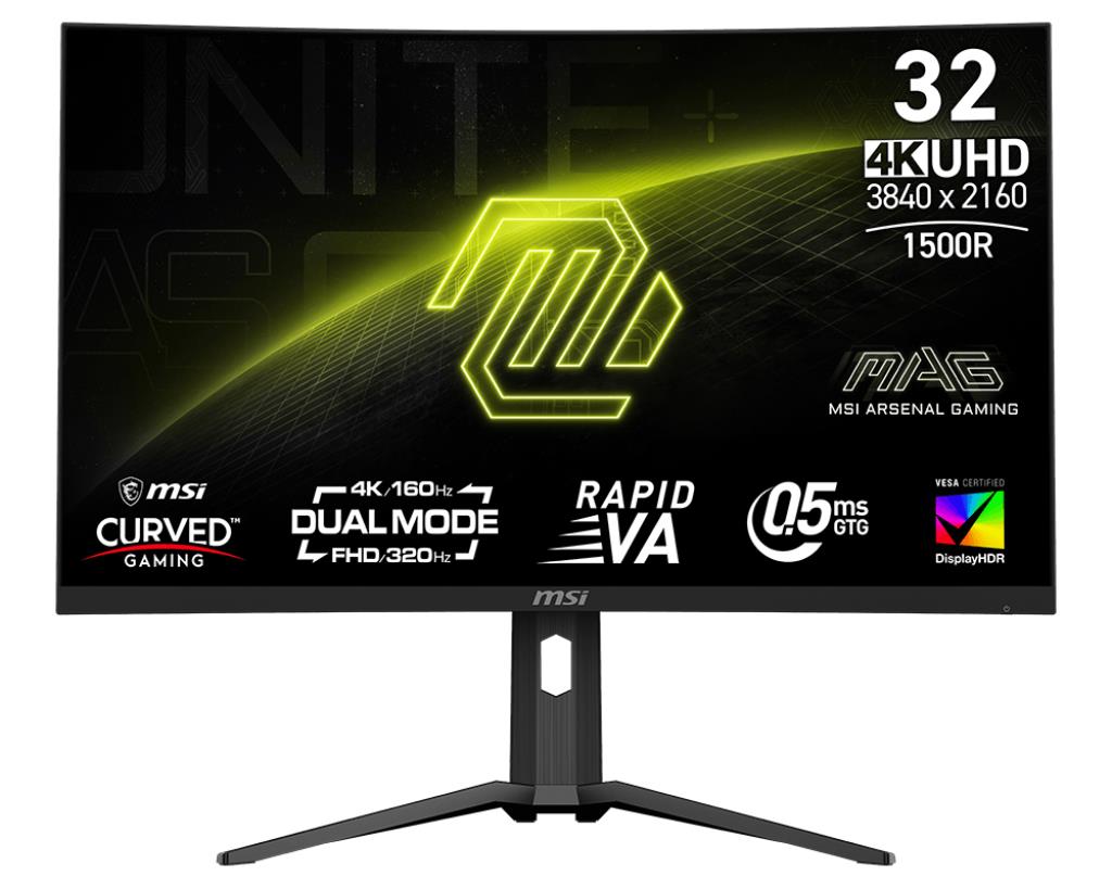 LCD Monitor MSI MAG 321CUPDF 31.5" Gaming/Curved/4K Panel VA 3840x2160 16:9 160 Hz 0.5 ms MAG321CUPDF