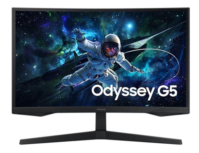 LCD Monitor SAMSUNG LS27CG552EUXEN 27" Gaming/Curved Panel VA 2560x1440 16:9 165 Hz Matte 1 ms Height adjustable Colour Black LS27CG552EUXEN