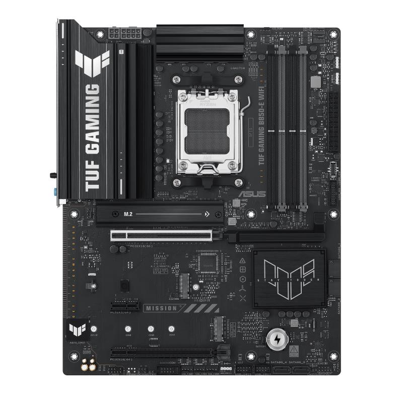 Mainboard ASUS AMD B850 SAM5 ATX Memory DDR5 Memory slots 4 1xPCI-Express 4.0 1x 1xPCI-Express 4.0 16x 1xPCI-Express 5.0 16x 3xM.2 1xHDMI 1xDisplayPort 3xUSB 2.0 4xUSB 3.2 1xUSB-C 1xRJ45 3xAudio port TUFGAMINGB850-EWIFI