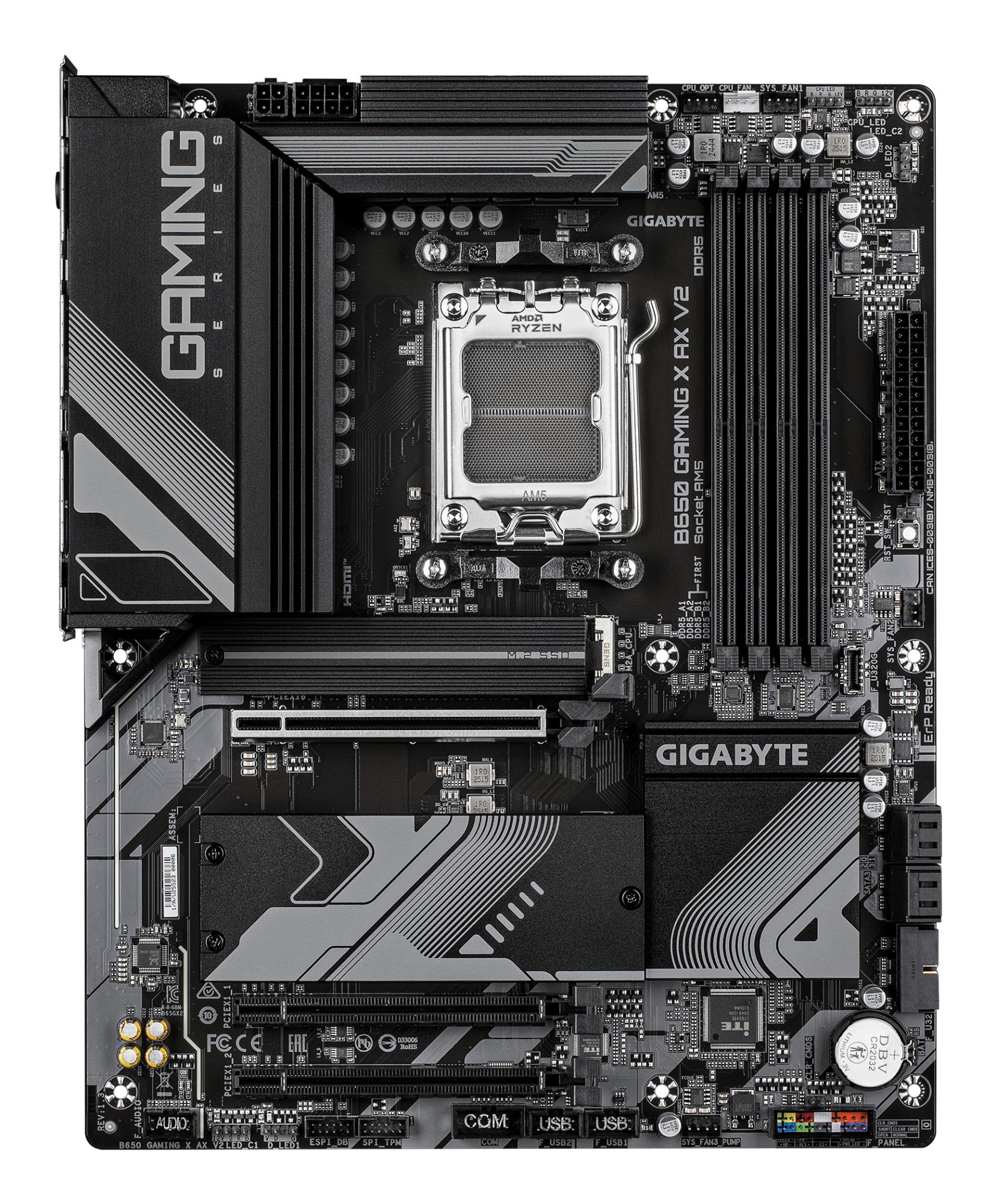 Mainboard GIGABYTE AMD B650 Socket AM5 ATX RAM DDR5-SDRAM 4xSlots Wi-Fi Yes Bluetooth Yes 3xPCI Express x16 slots 3xNumber of M.2 (M) slots B650GAMINGXAXV21.3