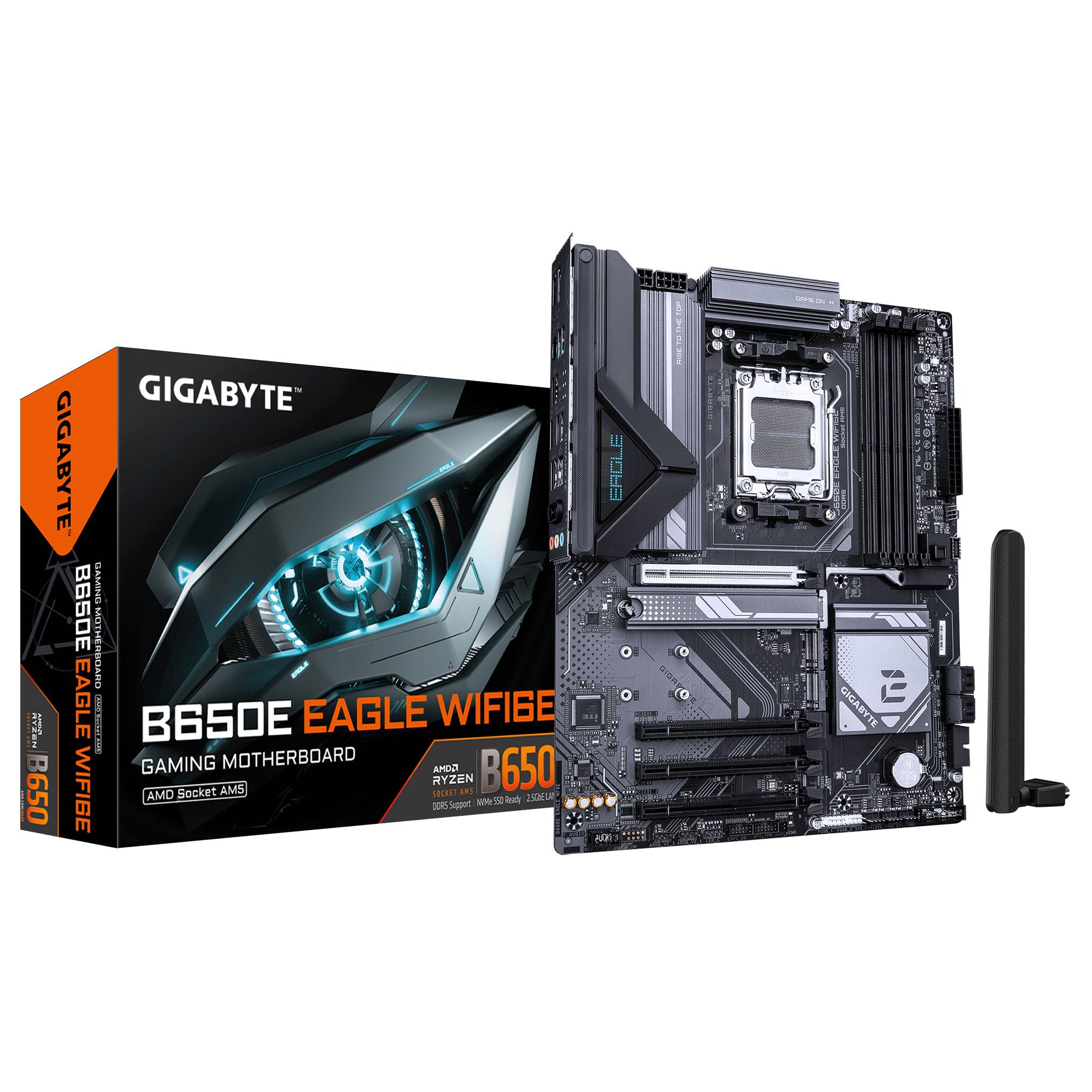 Mainboard GIGABYTE SAM5 ATX Memory DDR5 Memory slots 4 B650EEAGLEWF6E1.0