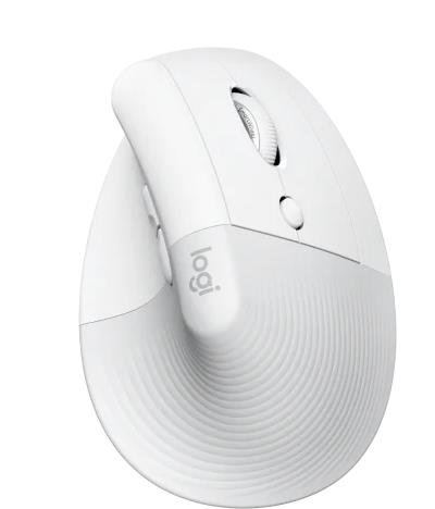 MOUSE USB WRL LIFT RIGHT/WHITE 910-006475 LOGITECH