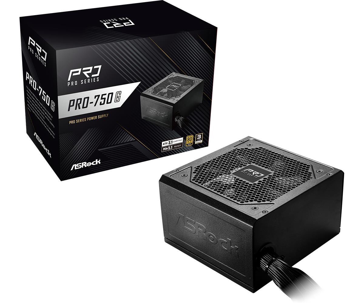 Power Supply ASROCK ATX PC 100 - 240 V 750 W PRO-750G