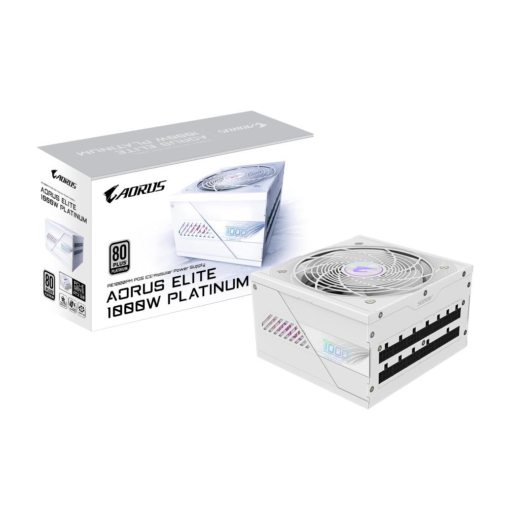 Power Supply GIGABYTE GP-AE1000PM PG5 ICE 1000 Watts Efficiency 80 PLUS PLATINIUM PFC Active MTBF 100000 hours GP-AE1000PMPG5ICE