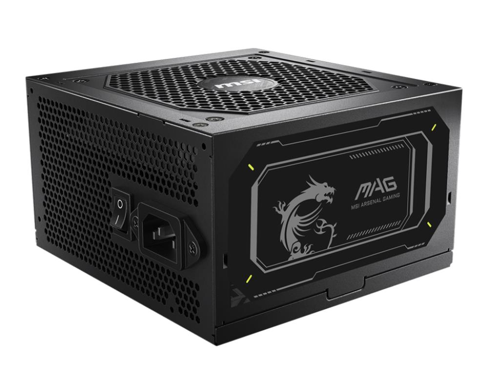 Power Supply MSI MAG A850GL PCIE5 II 850 Watts Efficiency 80 PLUS GOLD PFC Active MAGA850GLPCIE5II