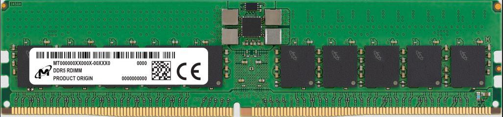 Server Memory Module MICRON DDR5 64 GB Registered (buffered) 5600 MHz CL 46 1.1 V 288-pin DIMM ECC Yes MTC40F2046S1RC56BD1