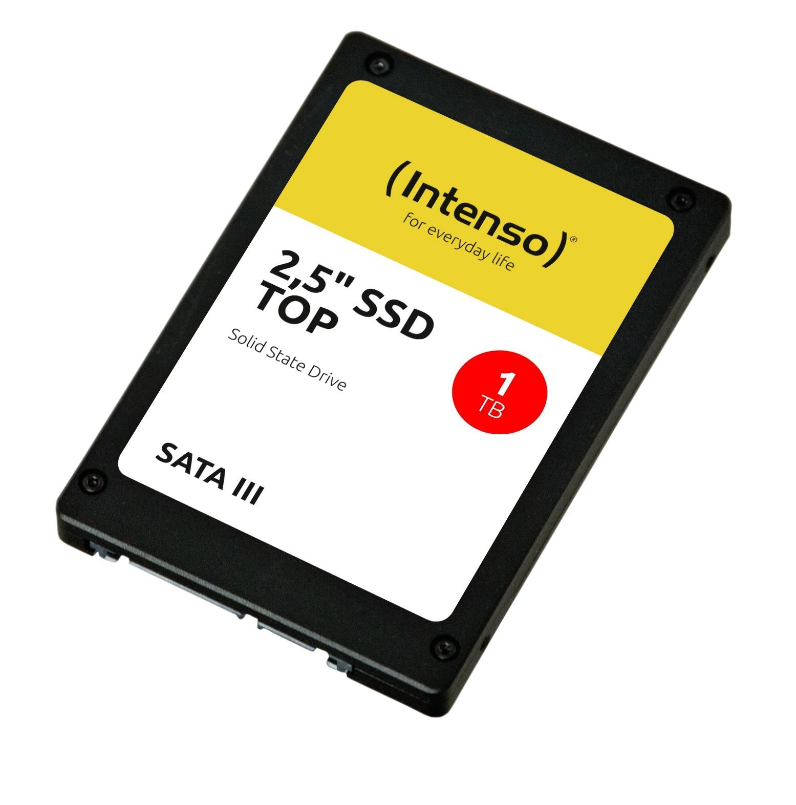 SSD INTENSO 1000 GB Serial ATA III Write speed 500 MB/s Read speed 550 MB/s 2.5" MTBF 2000000 h 3812460