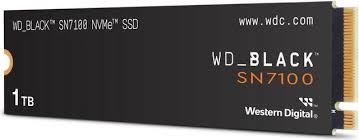 SSD SANDISK Read speed 7250 MB/s Write speed 6900 MB/s NVMe Yes PCI Express 4.0 M.2 1000 GB POWERED BY SANDISK Black SN7100 WDS100T4X0E
