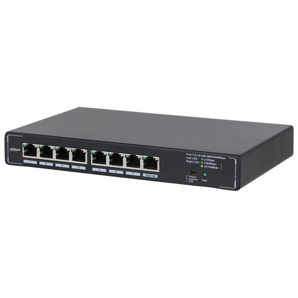 Switch DAHUA DH-SMG1008 Switch type Unmanaged 8x2.5G Ethernet (copper) ports quantity SMG1008
