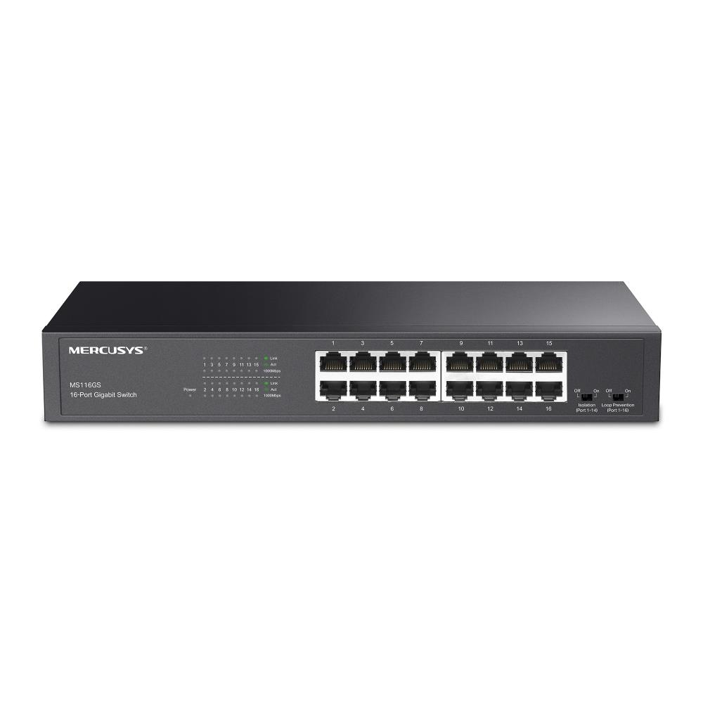 Switch MERCUSYS MS116GS 16x10Base-T / 100Base-TX / 1000Base-T MS116GS