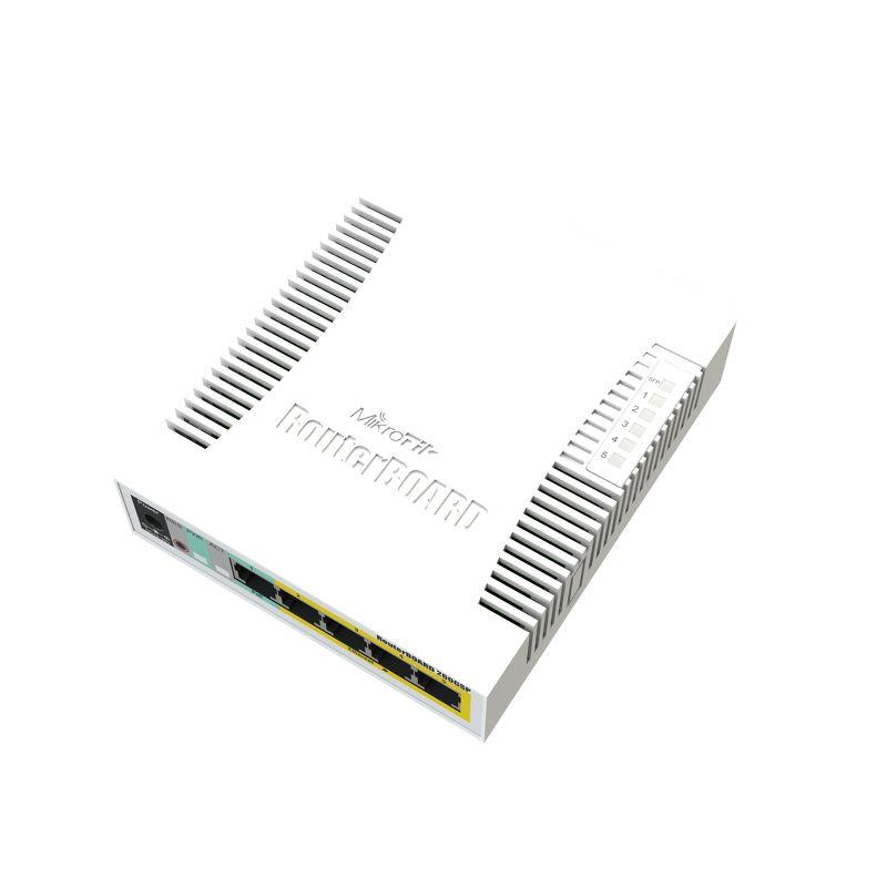 Switch MIKROTIK CSS106-1G-4P-1S 5x10Base-T / 100Base-TX / 1000Base-T 1xSFP CSS106-1G-4P-1S