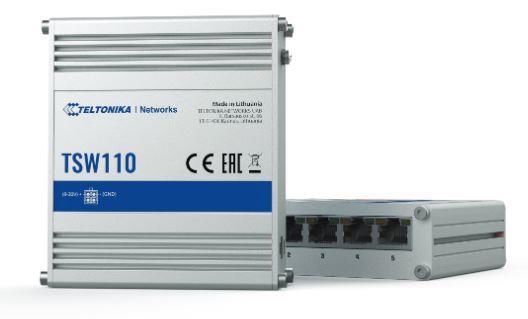 Switch TELTONIKA TSW110000000 Switch type Unmanaged Switch layer L2 5xRJ-45 ports RJ-45 Ports Type Gigabit Ethernet (10/100/1000) Power over Ethernet (PoE) Yes TSW110