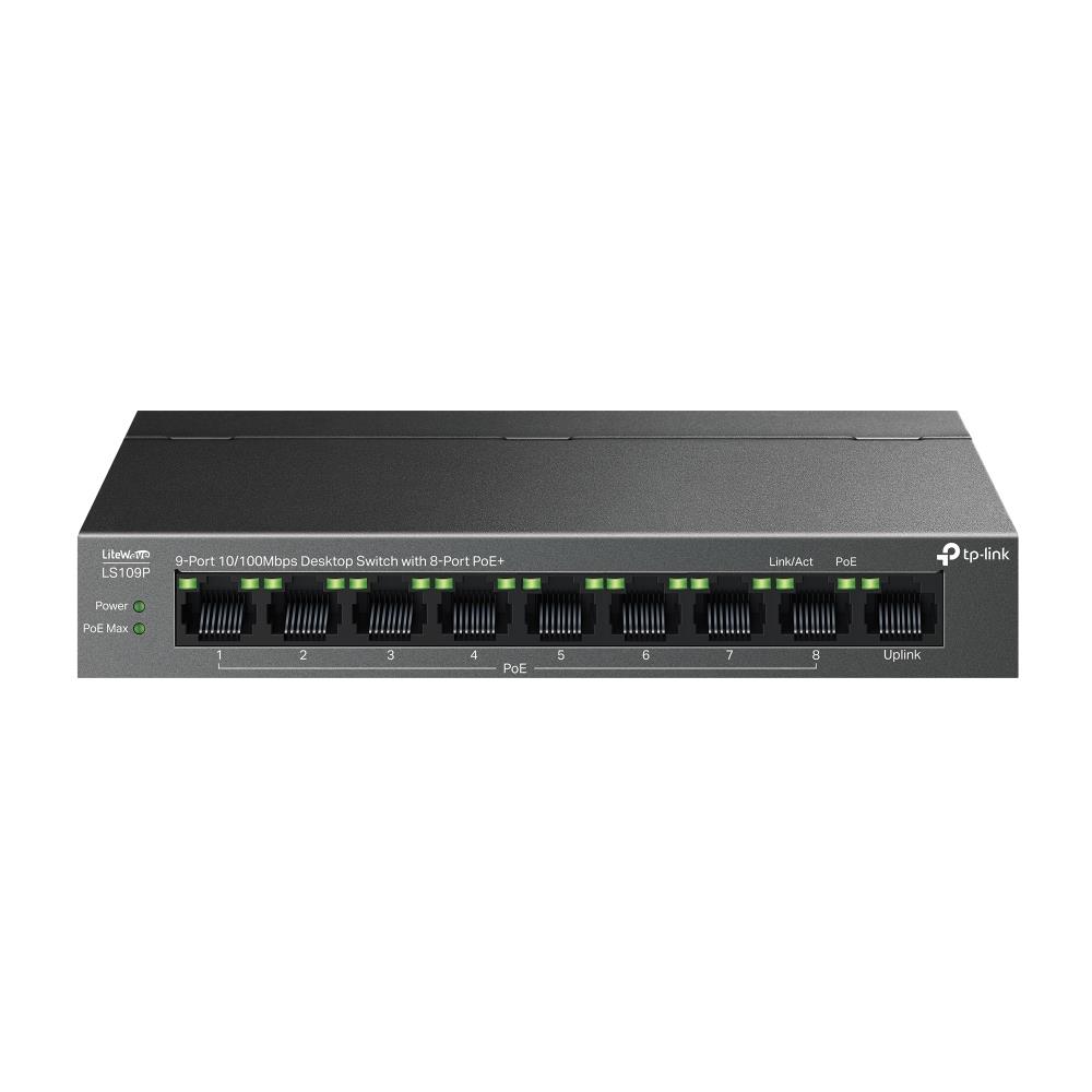 Switch TP-LINK LS109P PoE+ ports 8 LS109P