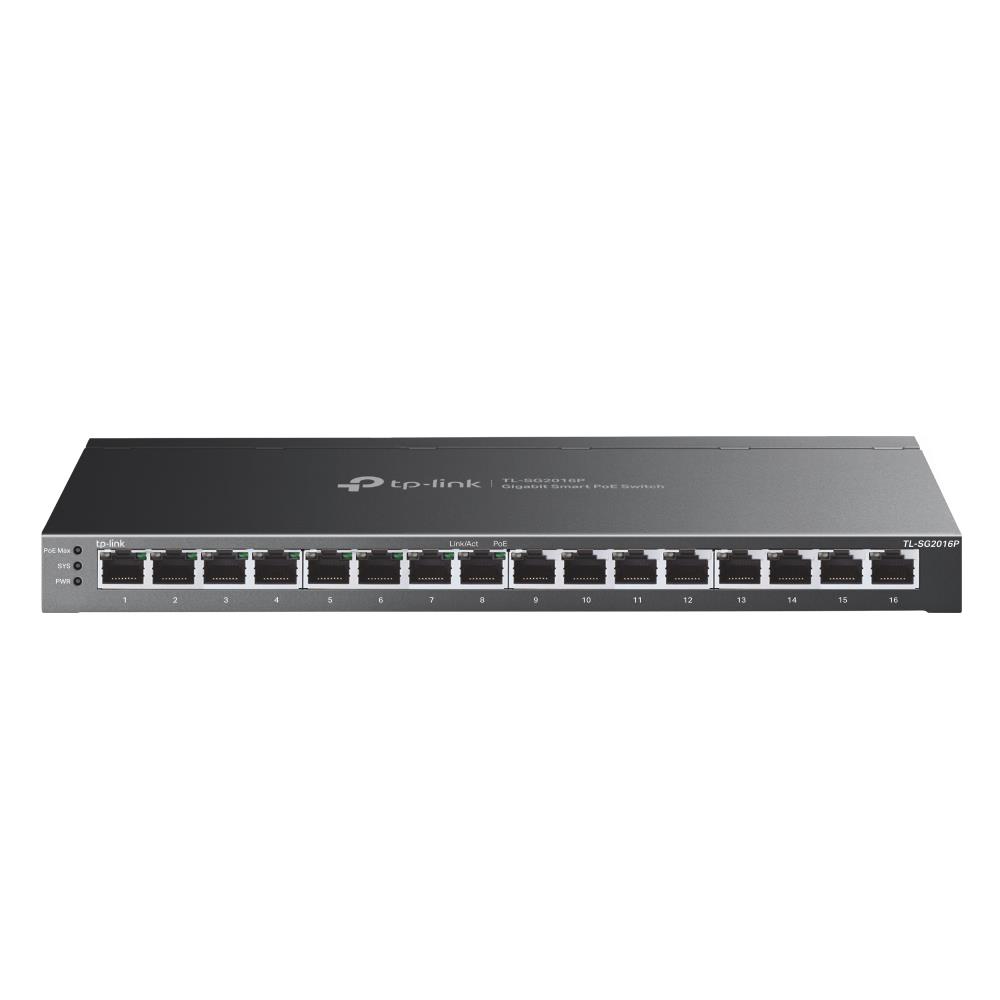 Switch TP-LINK Omada TL-SG2016P 16x10Base-T / 100Base-TX / 1000Base-T PoE+ ports 8 120 Watts TL-SG2016P
