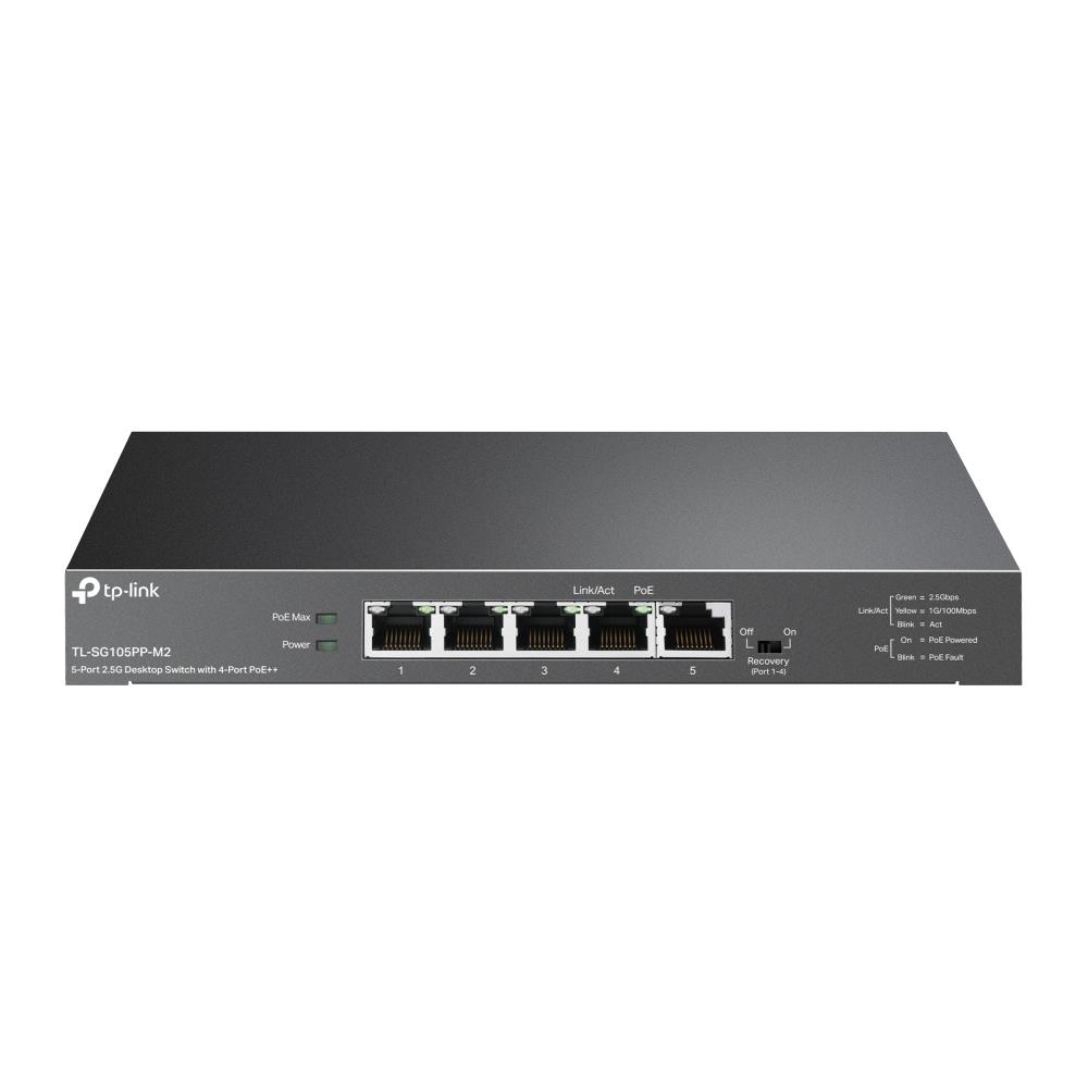 Switch TP-LINK TL-SG105PP-M2 Desktop/pedestal 5x2.5GbE TL-SG105PP-M2