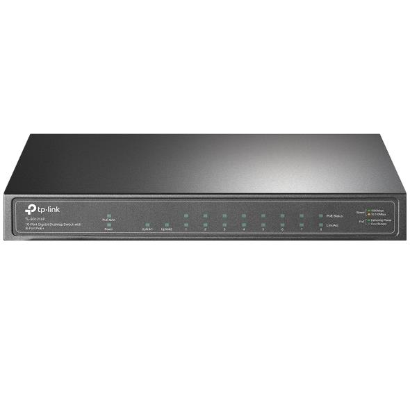 Switch TP-LINK TL-SG1210P Desktop/pedestal 9x10Base-T / 100Base-TX / 1000Base-T 1xSFP PoE+ ports 8 TL-SG1210P