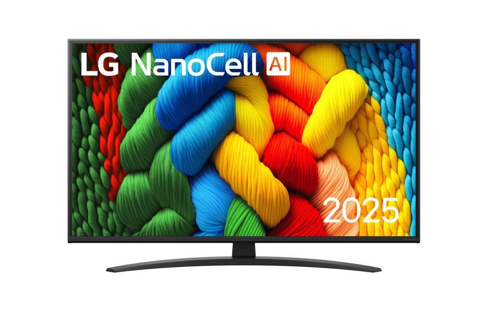 TV Set LG 50" 4K/Smart 3840x2160 Wireless LAN Bluetooth webOS Black 50NANO81A3A