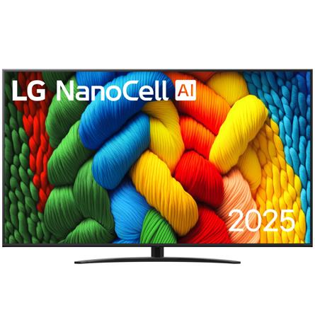TV Set LG 75" 4K/Smart 3840x2160 Wireless LAN Bluetooth webOS Black 75NANO81A3A