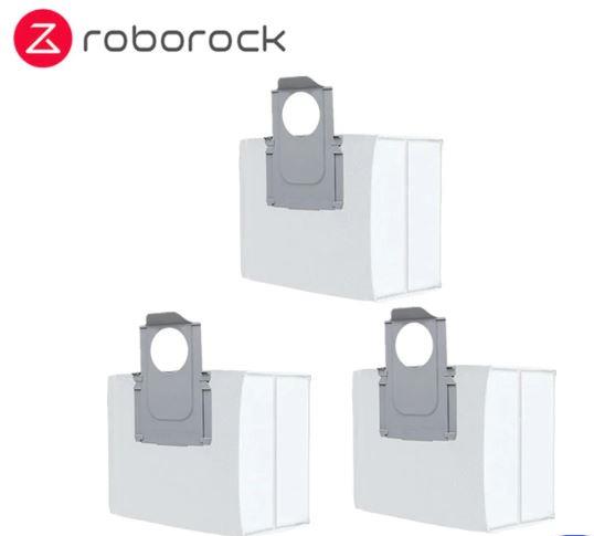 Vacuum Cleaner Accessory ROBOROCK Disposable Dust Bag 3pcs White For OC0/Q70+/Q70 Max+/OC5/Q75+/Q75 Max+/Q55+/O35/S75 MaxV Ultra/S70 Pro Ultra/S80 Pro Ultra/S85 Pro Ultra/OC0-D/S80+/Q80 Max+/OC5-D/S85+/Q85 Max+/Q55 Pro+/S70 Max Ultra/S75 Max Ultra/Q55 Max+/Q55 DuoRoller+ 8.02.0131