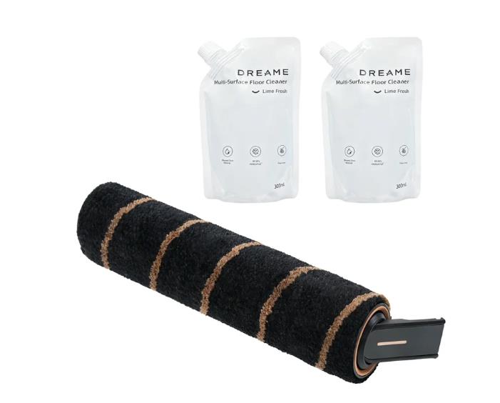 Vacuum Cleaner Accessory DREAME Soft Brush Roller*1+ Multi-Surface Floor Cleaner 300ml*2 Model VFBA For  R20, V18, Z10, Z30 VFBA