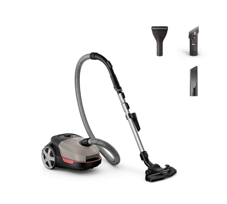 Vacuum Cleaner PHILIPS Bagged 900 Watts Capacity 4 l Noise 77 dB Beige Weight 4.6 kg XD5122/10
