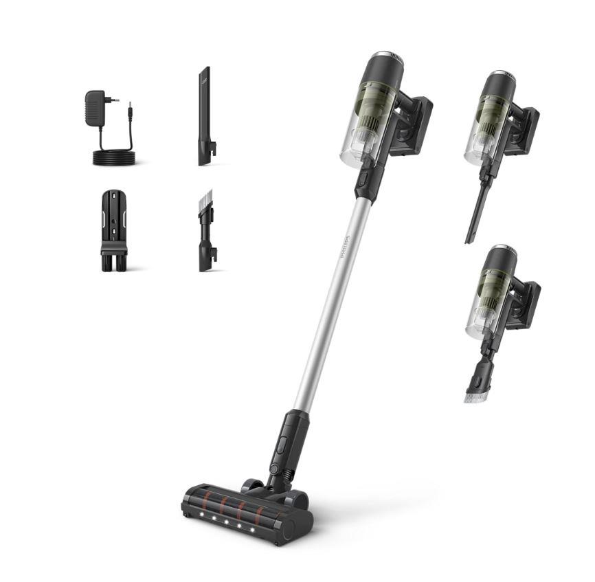 Vacuum Cleaner PHILIPS XC3033/01 Dry Stick vacuum Black/Green Bagless Battery  1.5 kg XC3033/01