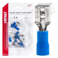 Uzgalis plak. (mamma/paps), 7.4/6.3mm, 1,5-2,5mm2, zils, 15A,10gab | A03069  | 5903293030691