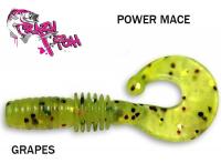 Твистер Crazy Fish Power Mace GRAPES 4 см Kalmārs